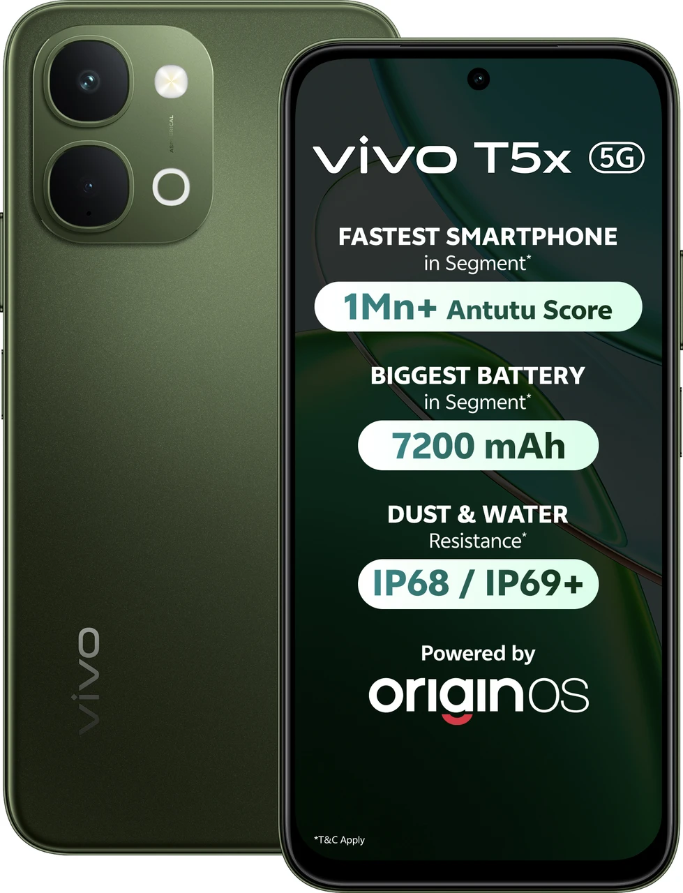 vivo T5x 5G (Cyber Green, 256 GB) (8 GB RAM)