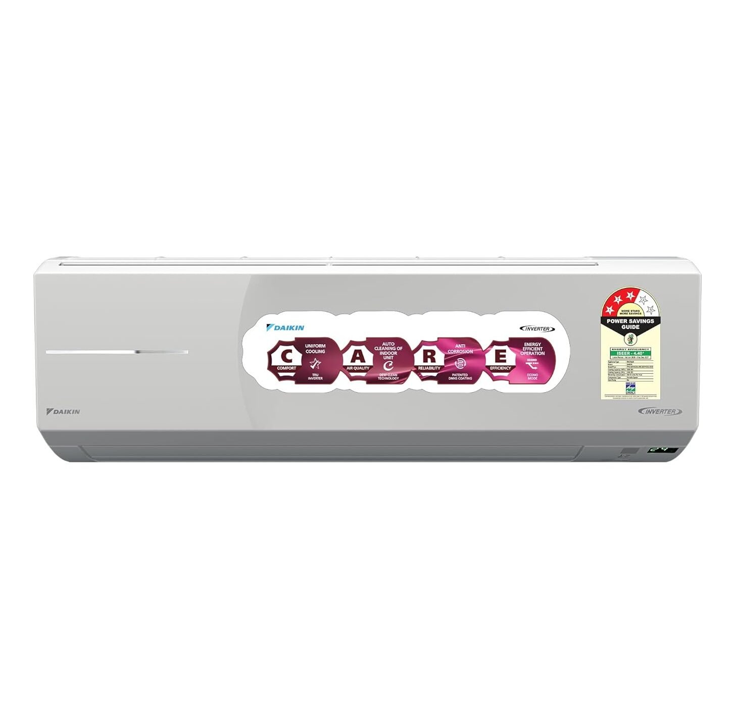 Daikin 1.5 Ton 3 Star Inverter Split AC (Copper, PM2.5 Filter, FTKL50XV16, White)